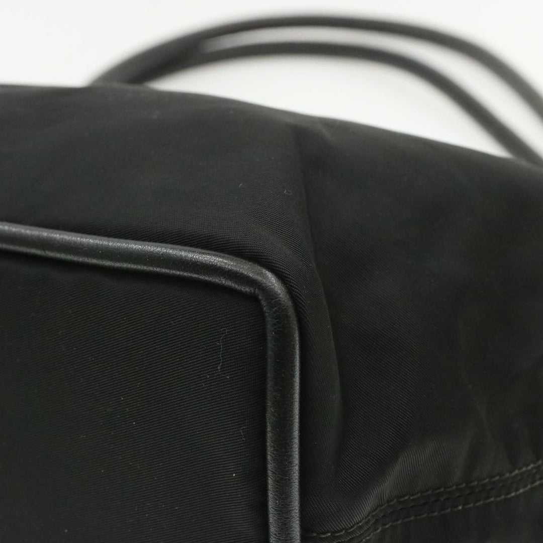 Celine Nylon Tote Bag Black Auth am173g