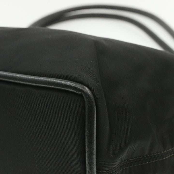 Celine Nylon Tote Bag Black Auth am173g