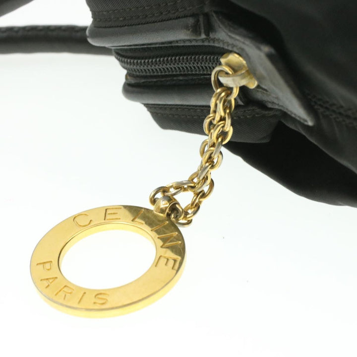 Celine Nylon Tote Bag Black Auth am173g