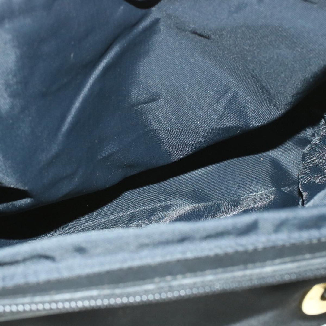Celine Nylon Tote Bag Black Auth am173g