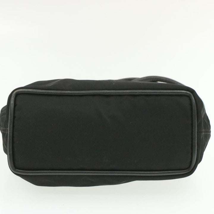Celine Nylon Tote Bag Black Auth am173g