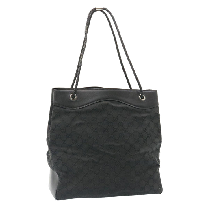 GUCCI GG Canvas Shoulder Bag Canvas Black  am1813g