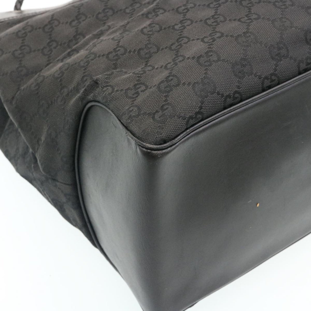 GUCCI GG Canvas Shoulder Bag Canvas Black  am1813g