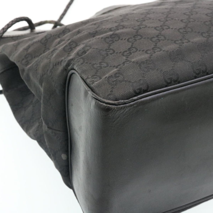 GUCCI GG Canvas Shoulder Bag Canvas Black  am1813g