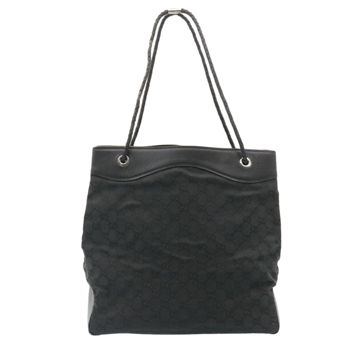 GUCCI GG Canvas Shoulder Bag Canvas Black  am1813g