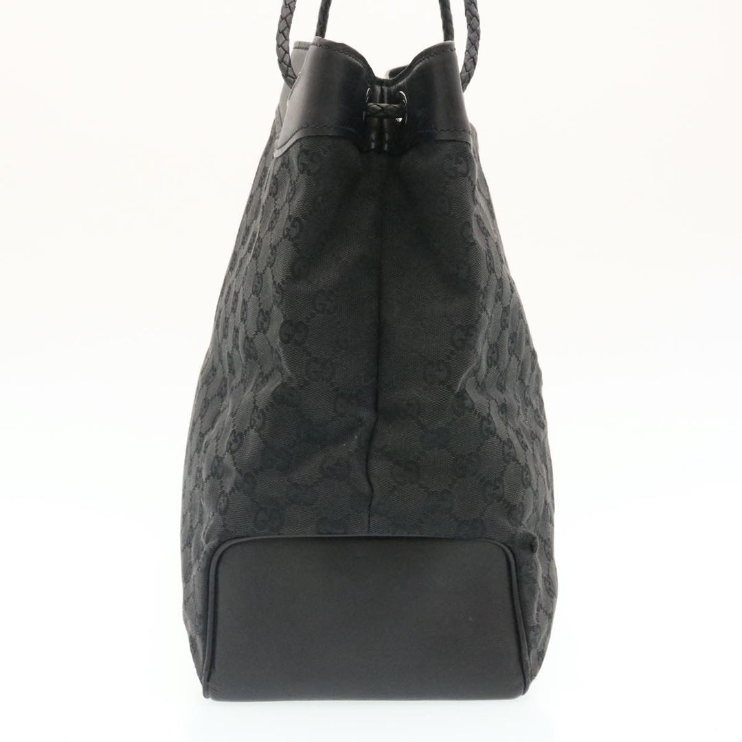 GUCCI GG Canvas Shoulder Bag Canvas Black  am1813g
