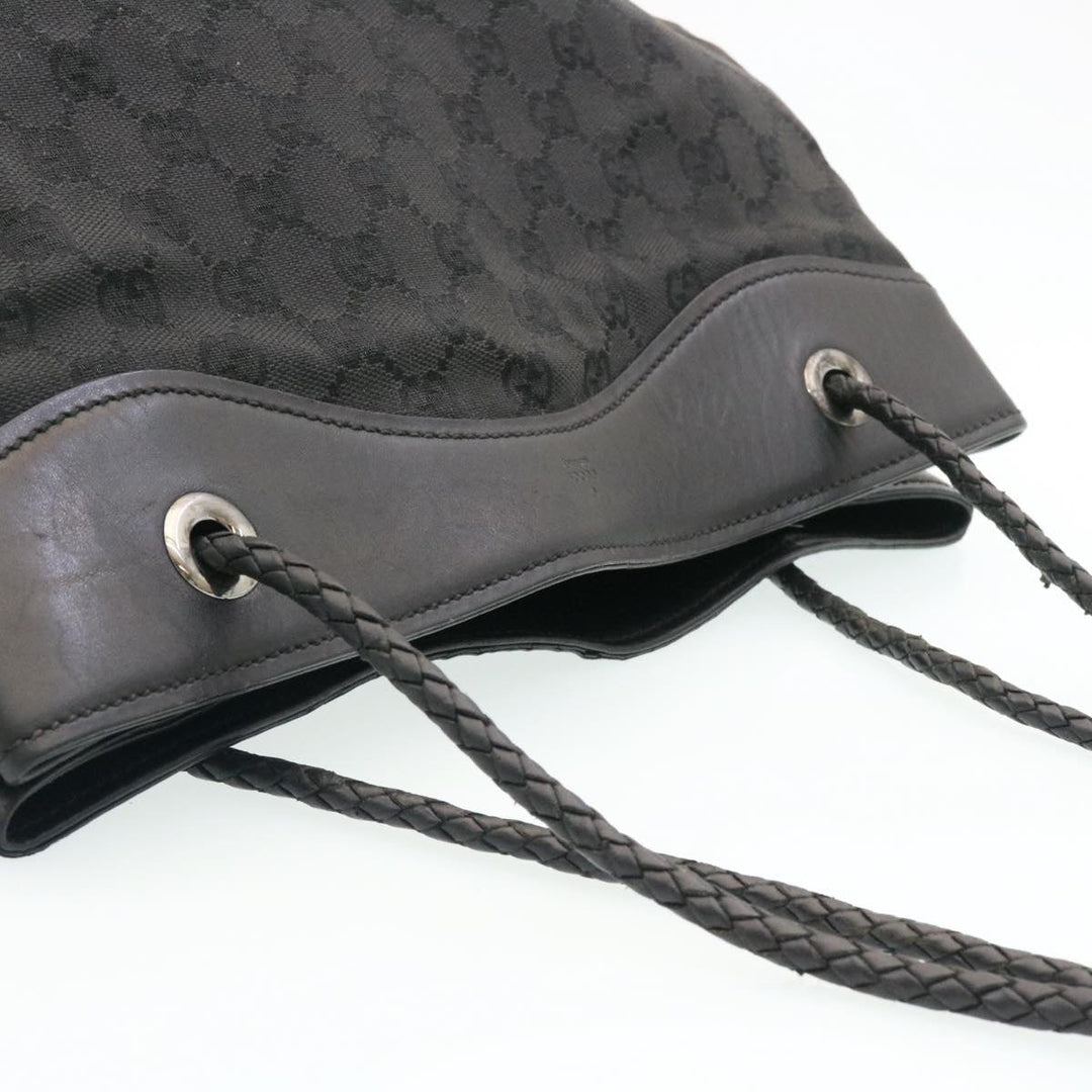 GUCCI GG Canvas Shoulder Bag Canvas Black  am1813g