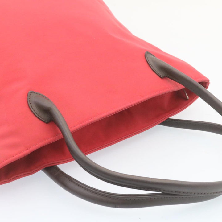 Burberry Shoulder Bag Nylon Leather 2Set Red Black Auth am1868g