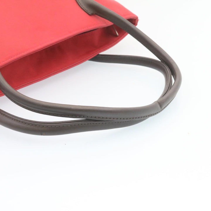 Burberry Shoulder Bag Nylon Leather 2Set Red Black Auth am1868g