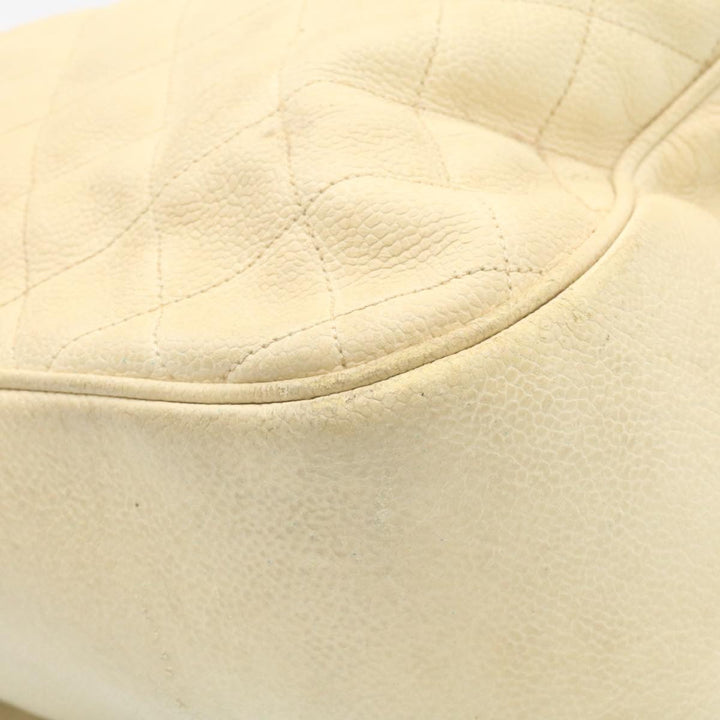 Top Quality Chanel Caviar Skin Matelasse Backpack White CC Auth am1922gA