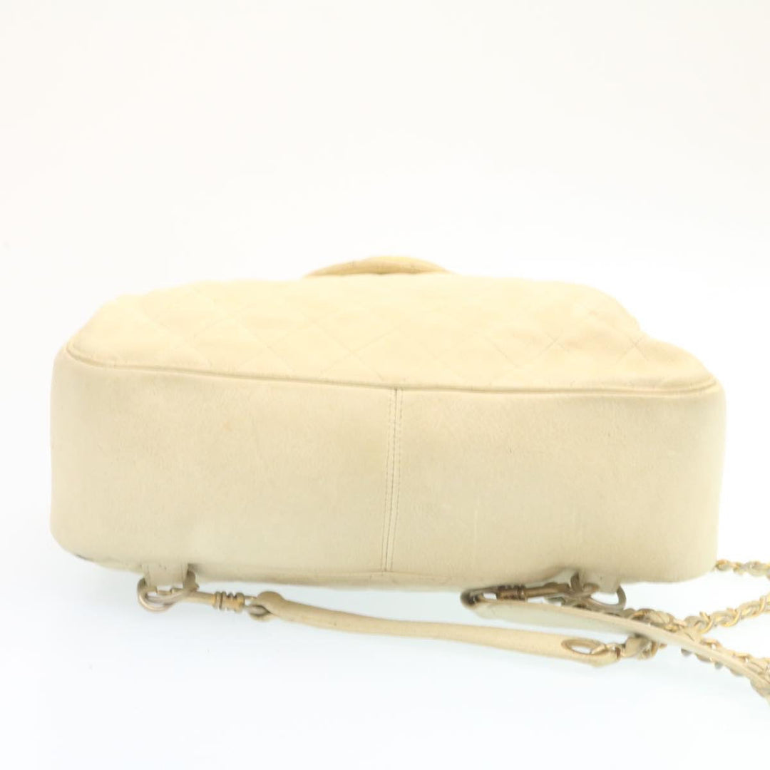 Top Quality Chanel Caviar Skin Matelasse Backpack White CC Auth am1922gA