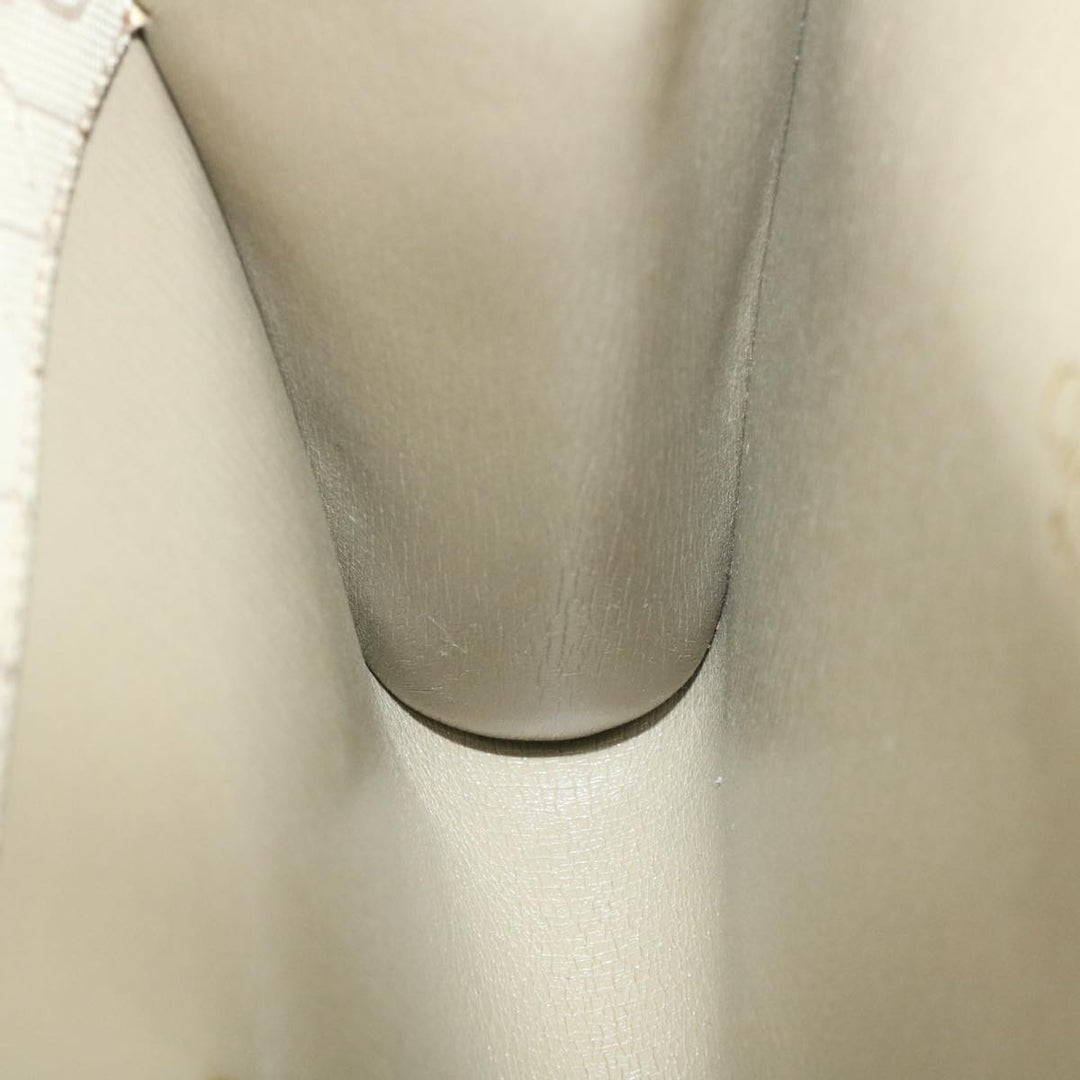 CHRISTIAN Top quality Dior Honeycomb Chain Shoulder Bag Canvas Beige Auth am2250g