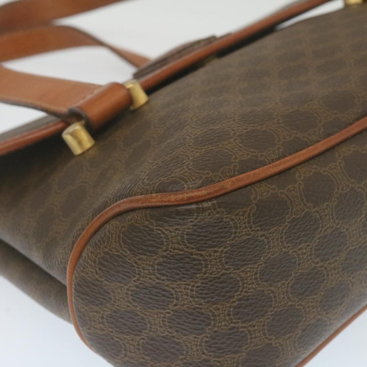 Celine Macadam Canvas 2Way Shoulder Hand Bag PVC Leather Brown  am2277g