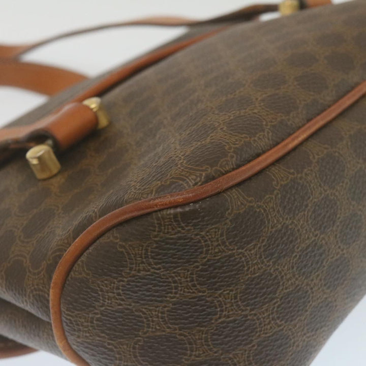 Celine Macadam Canvas 2Way Shoulder Hand Bag PVC Leather Brown  am2277g
