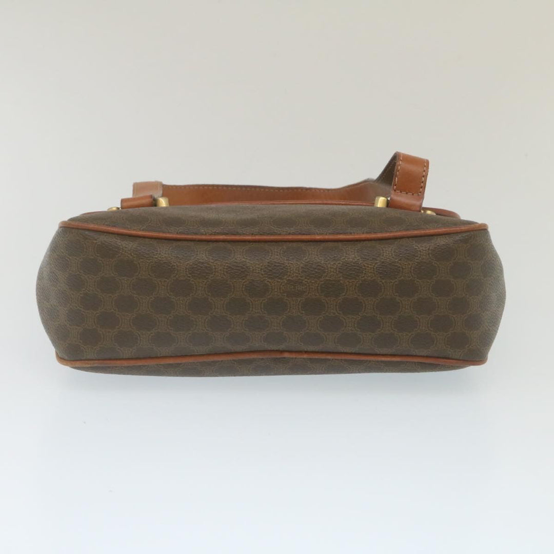 Celine Macadam Canvas 2Way Shoulder Hand Bag PVC Leather Brown  am2277g