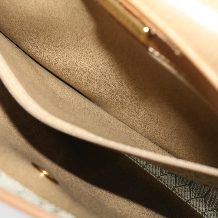 CHRISTIAN Top quality Dior Honeycomb Canvas Hand Bag PVC Leather 2way Beige Auth am2383g