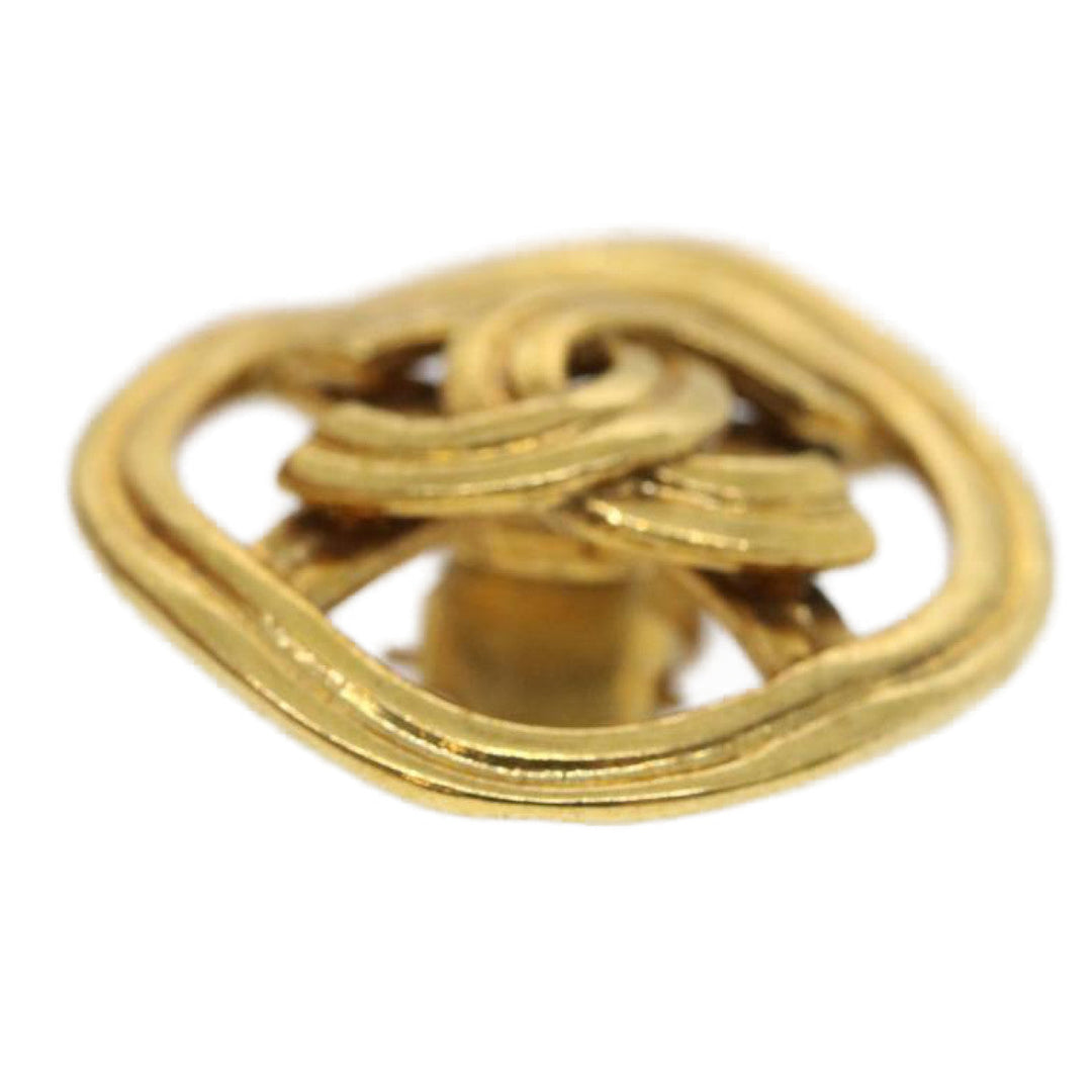 Top Quality Chanel COCO Mark Clip-on Earring Gold Tone CC Auth am2421gA
