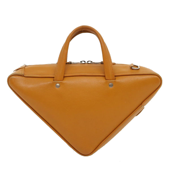 Top Quality Balenciaga 2Way Shoulder Bag Hand Bag Leather Brown Auth am2534gA