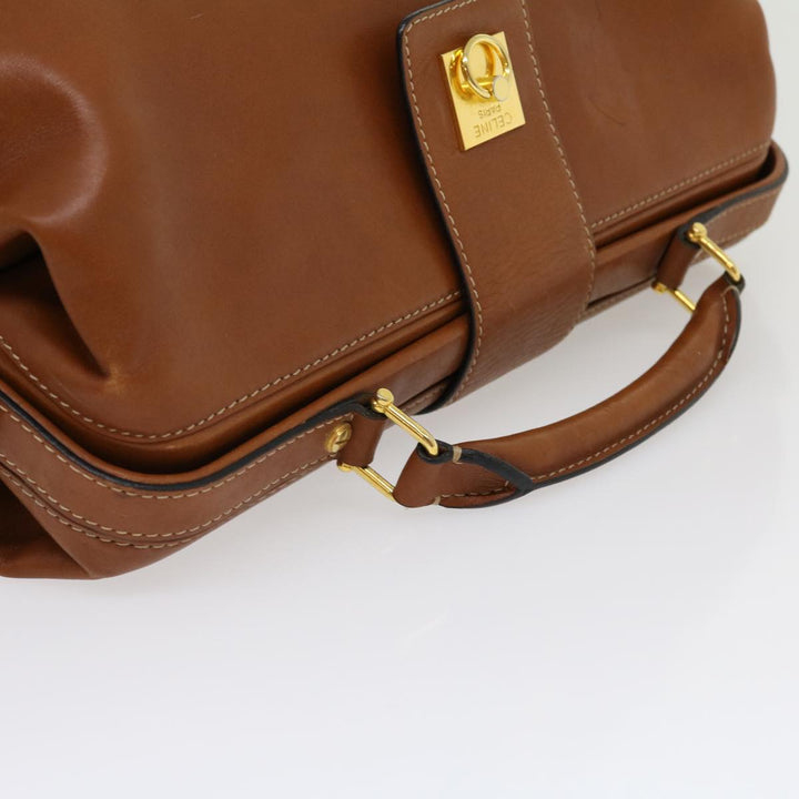 Celine Hand Bag Leather 2way Brown  am2746g