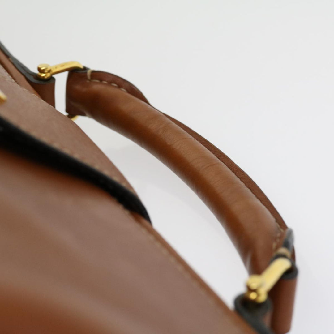 Celine Hand Bag Leather 2way Brown  am2746g