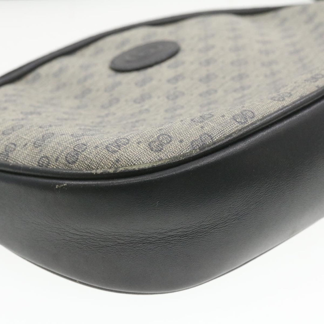 GUCCI Micro small GG Canvas Shoulder Bag PVC Leather Blue  am286g