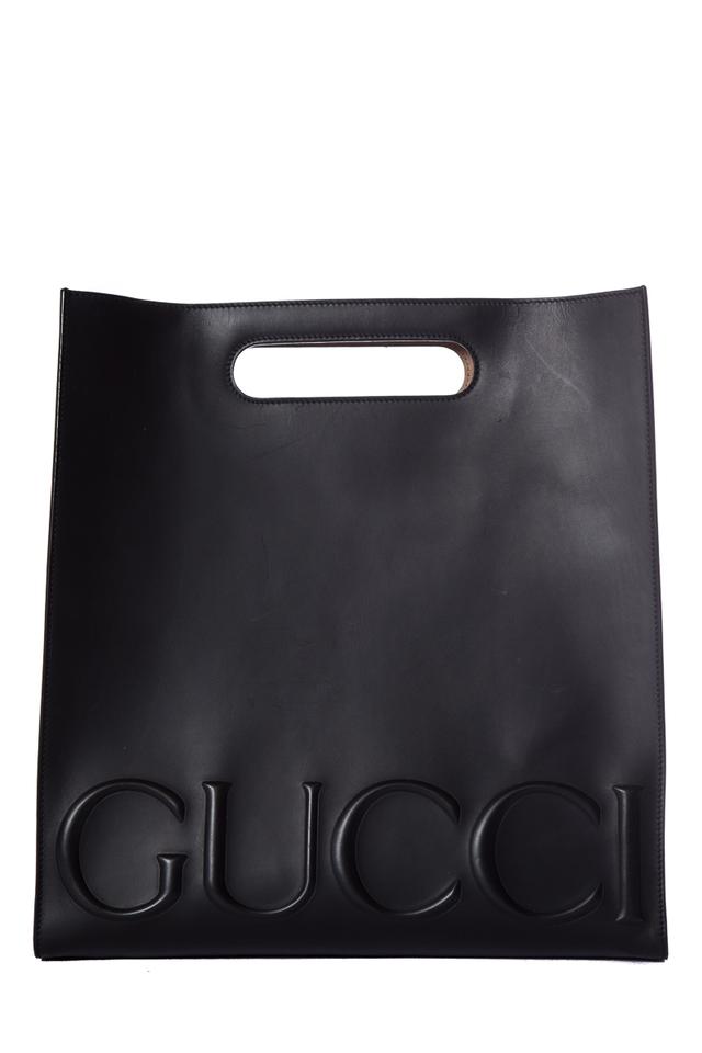 Gucci Bag XL Black Leather Tote