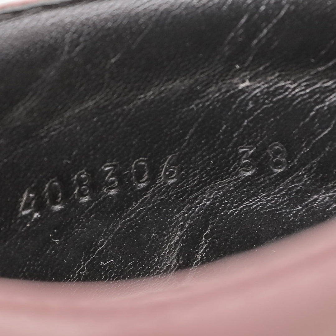 Gucci Dusty Pink Criss Cross Sandals 38