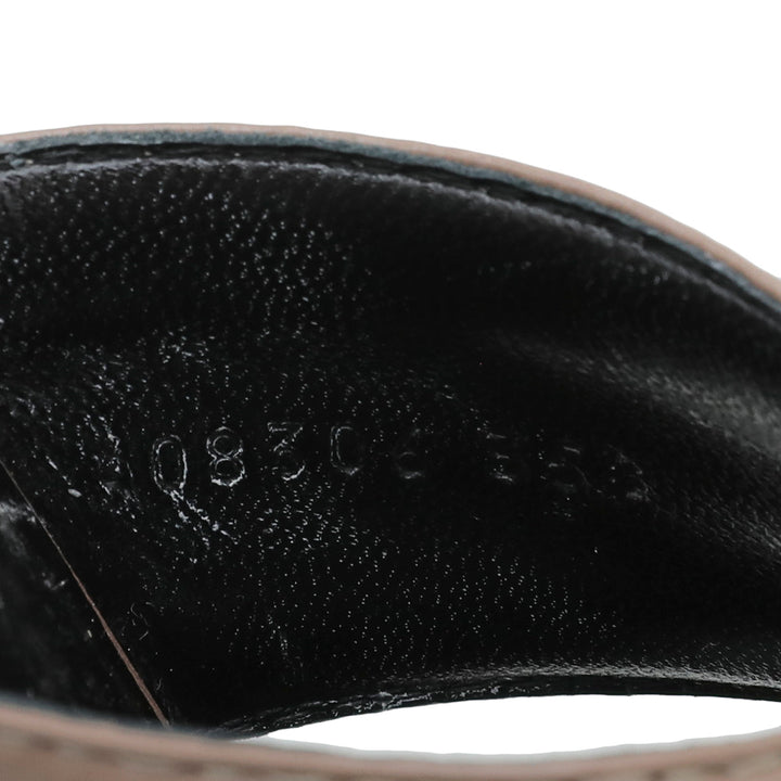 Gucci Etoupe Crossover Sandal 35.5