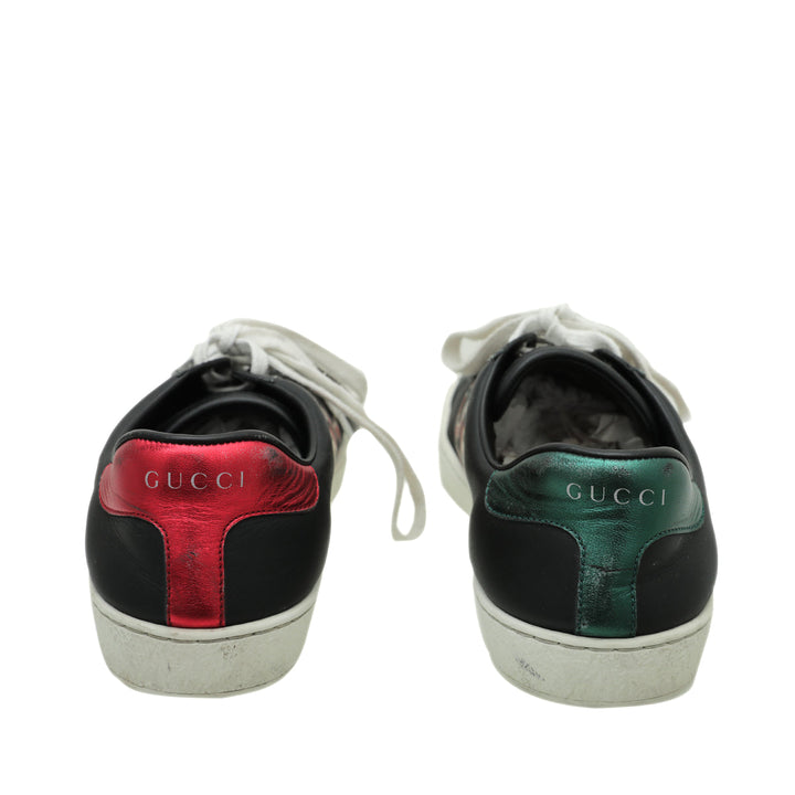 Gucci Black Multicolor Kingsnake Men's Ace Sneakers 5