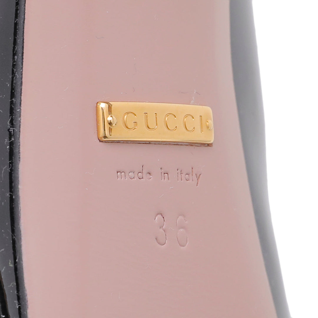 Gucci Black Round Toe Platform Pumps 36