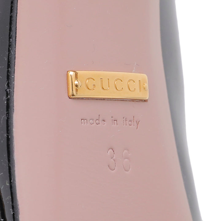 Gucci Black Round Toe Platform Pumps 36
