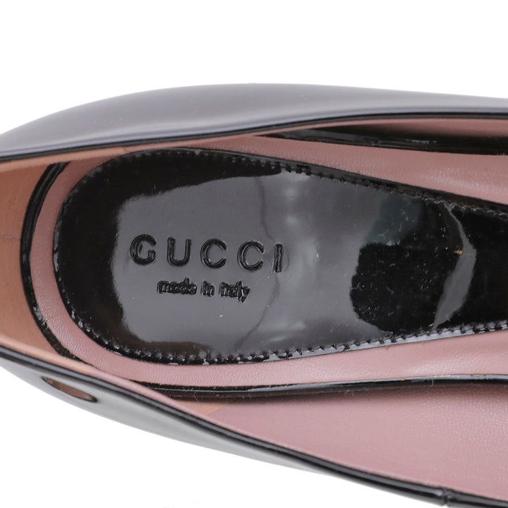 Gucci Black Round Toe Platform Pumps 36