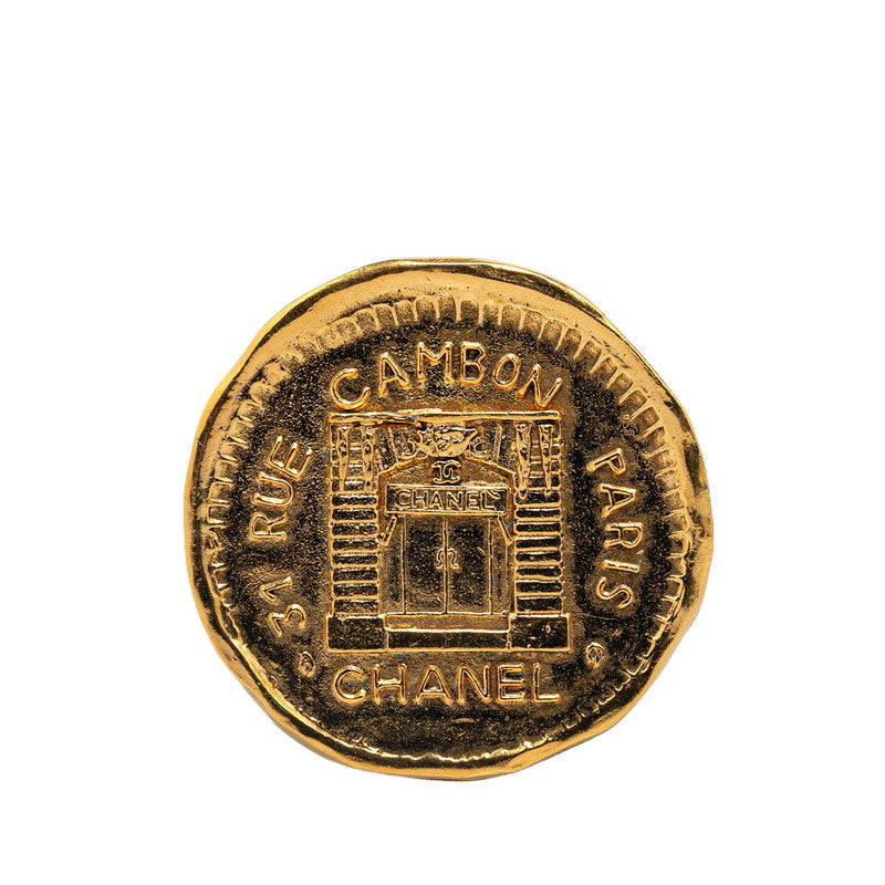 Top Quality Chanel Cambon Gold Plated Brooch