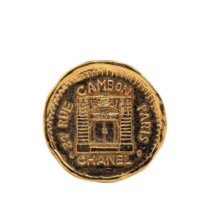 Top Quality Chanel Cambon Gold Plated Brooch