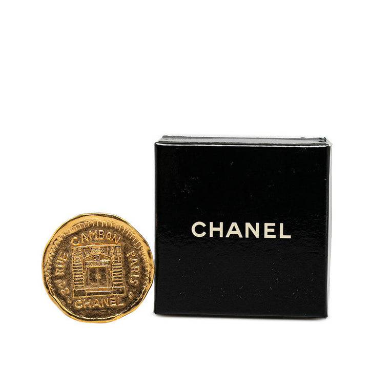 Top Quality Chanel Cambon Gold Plated Brooch
