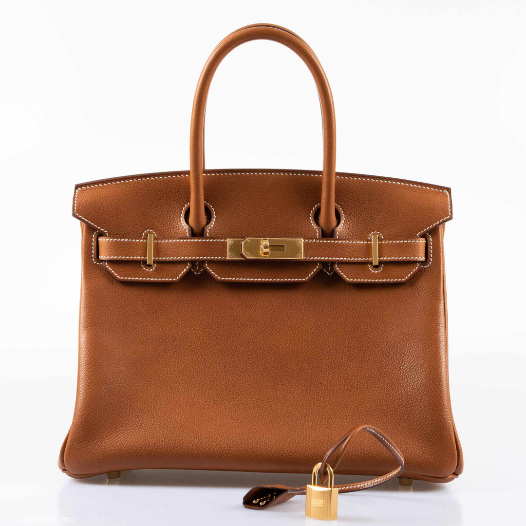 Hermes Birkin 30 Fauve Barenia Faubourg Gold Hardware