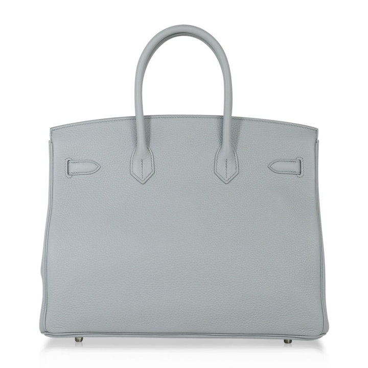 Top quality Hermes Birkin 35 Bag Blue Bleu Pale Togo Palladium Hardware