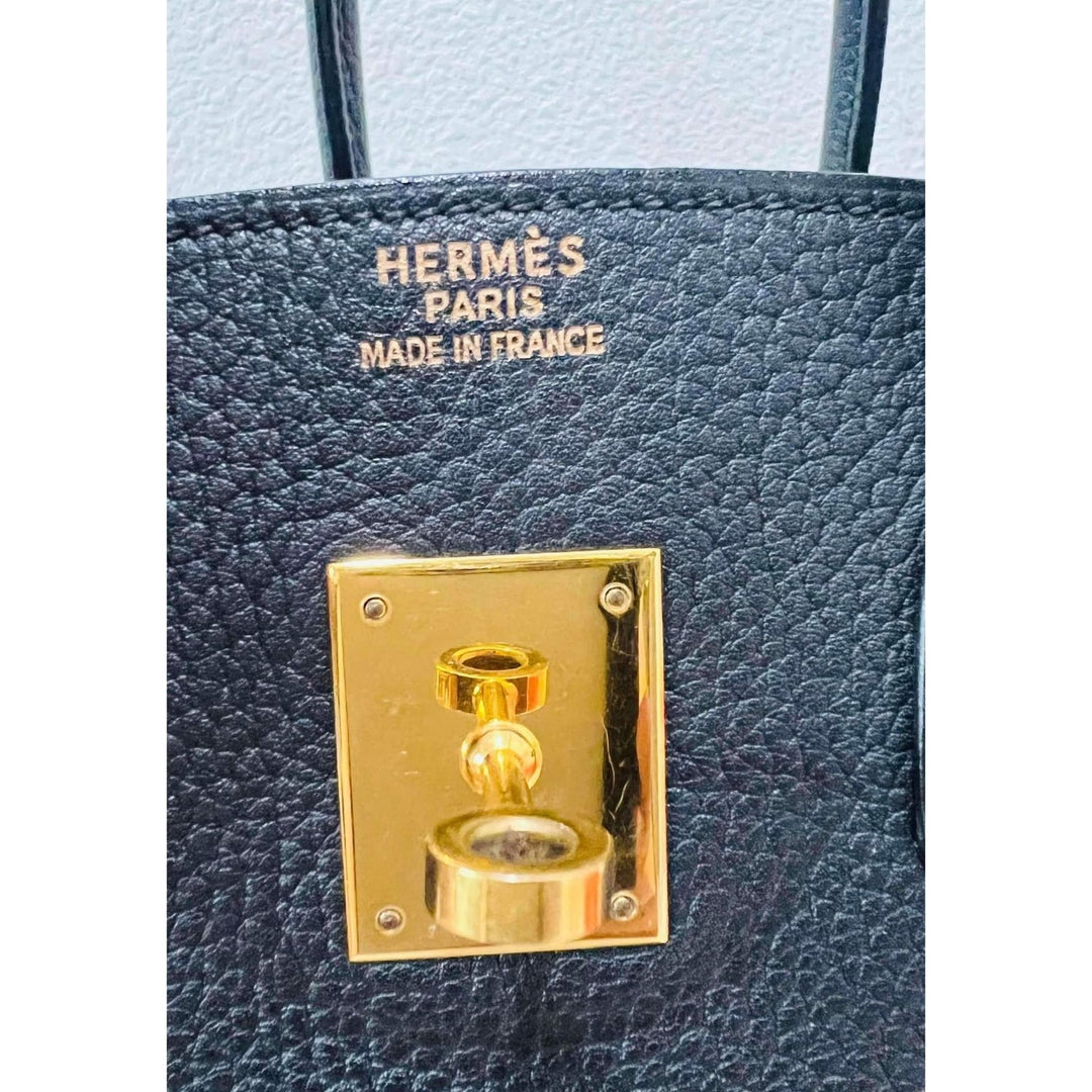 Hermes Birkin 35 Black Hand Bag