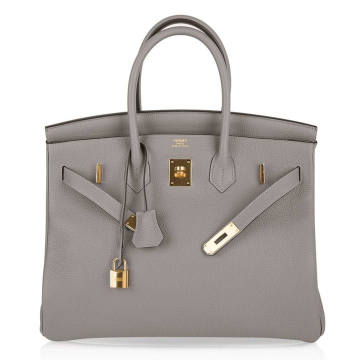 Top quality Hermes Birkin 35 Bag Gris Asphalte Togo Gold Hardware
