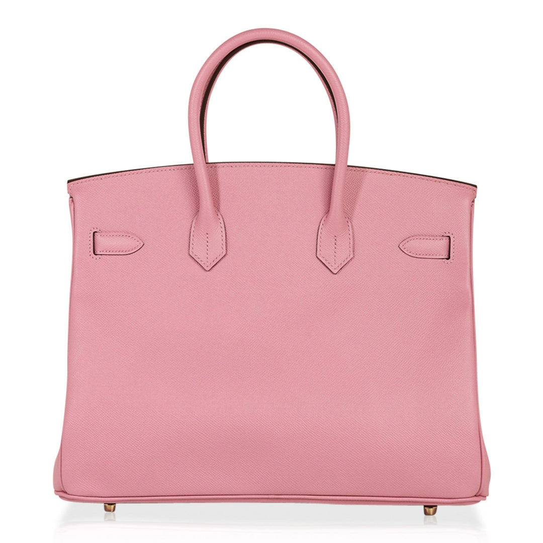 Top quality Hermes Birkin HSS 35 Bag Rose Confetti / Rubis Gold Hardware Epsom Leather