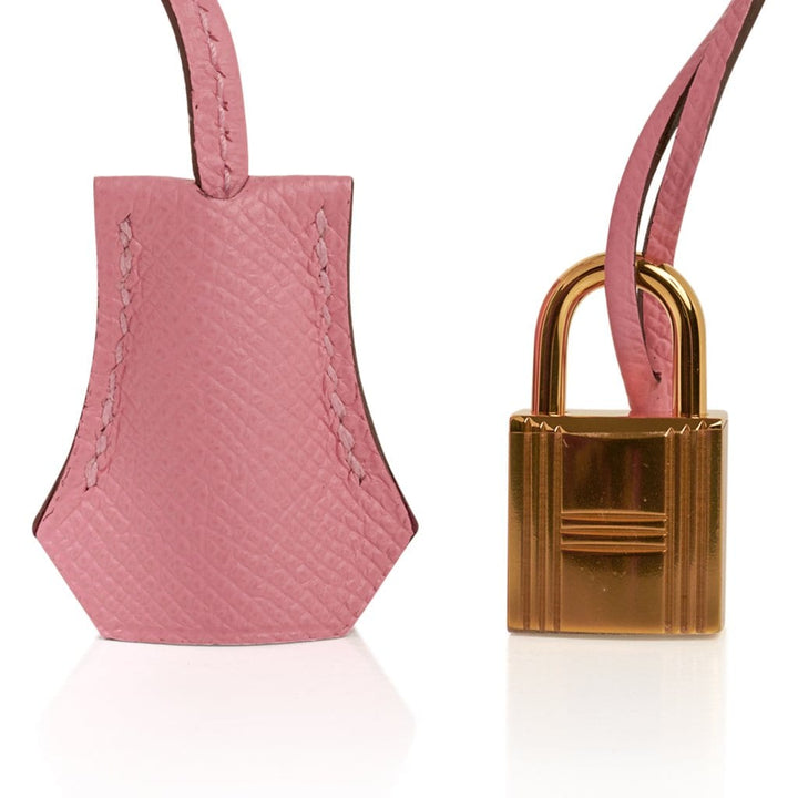 Top quality Hermes Birkin HSS 35 Bag Rose Confetti / Rubis Gold Hardware Epsom Leather