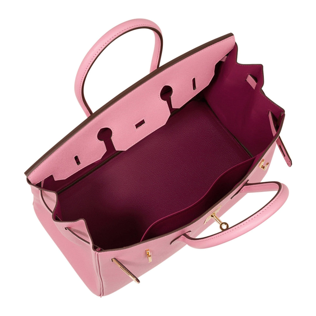Top quality Hermes Birkin HSS 35 Bag Rose Confetti / Rubis Gold Hardware Epsom Leather