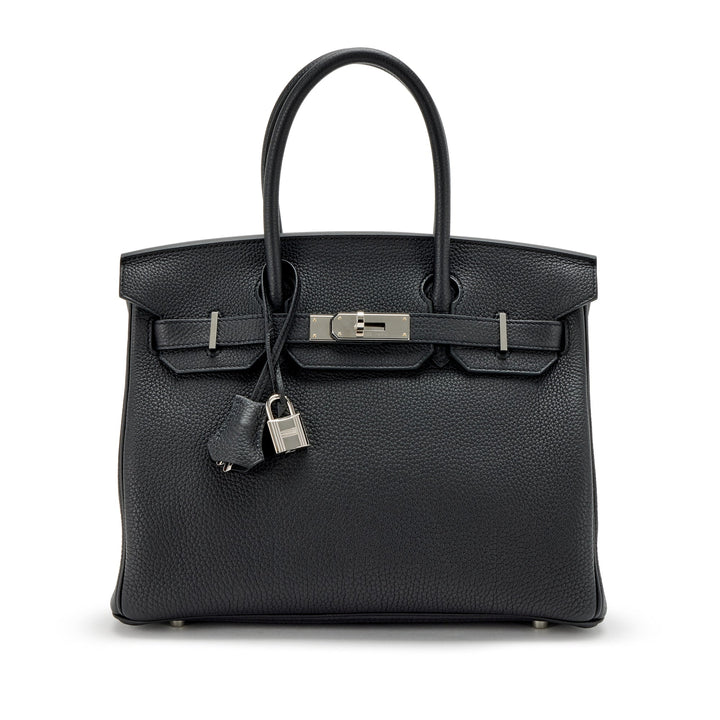 Top quality Hermes Birkin 30 Noir Togo Palladium Hardware