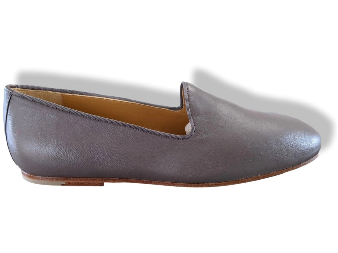 Top quality Hermes Elegant Gris Etain Nappa GASPARD Men's Loafers Mocassins Shoes BNEW in White Box and Dustbag!
