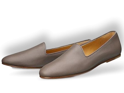 Top quality Hermes Elegant Gris Etain Nappa GASPARD Men's Loafers Mocassins Shoes BNEW in White Box and Dustbag!
