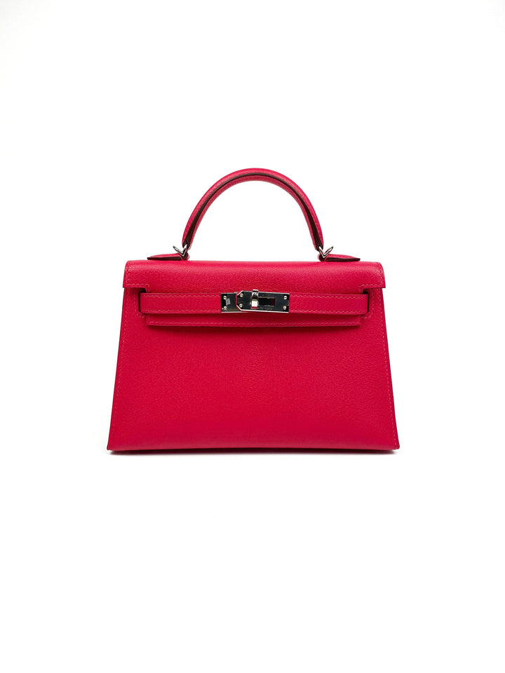 Hermes Mini Kelly Rose Extreme Bag