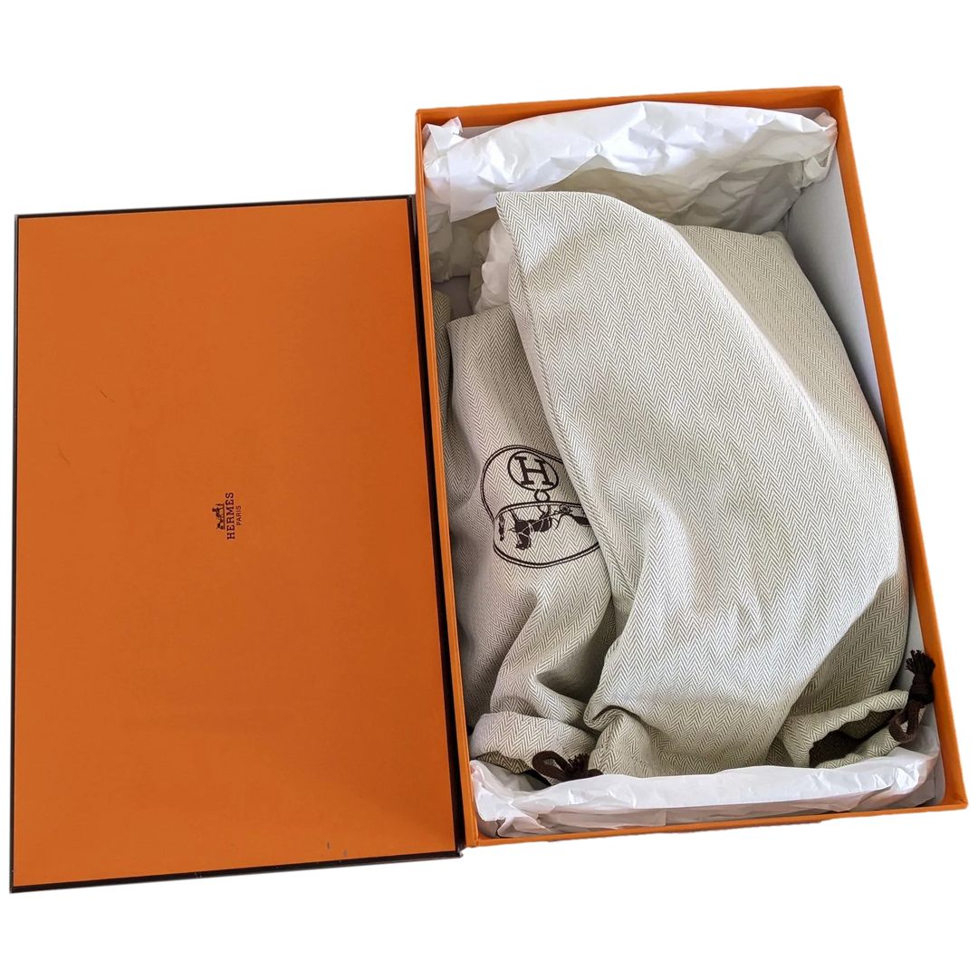 Top quality Hermes [SH13] Cafe "Mules Femme Calya"  Women Calfskin Mules Sz 37, BNIB!