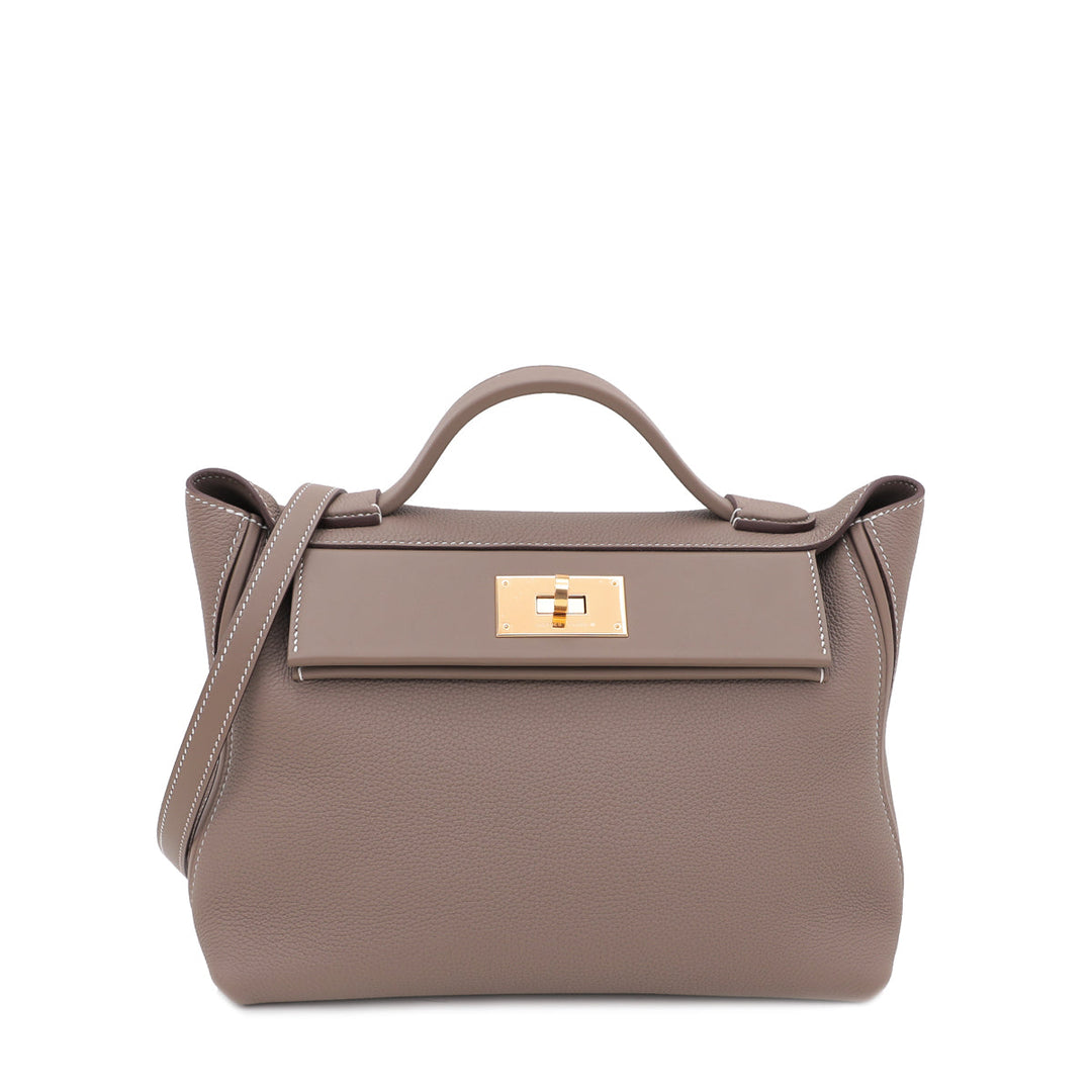 Hermes Etoupe Togo Swift 24-24 29 Bag