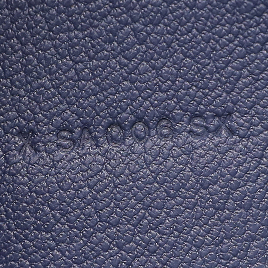 Hermes Bleu Saphir Ostrich Beam Wallet