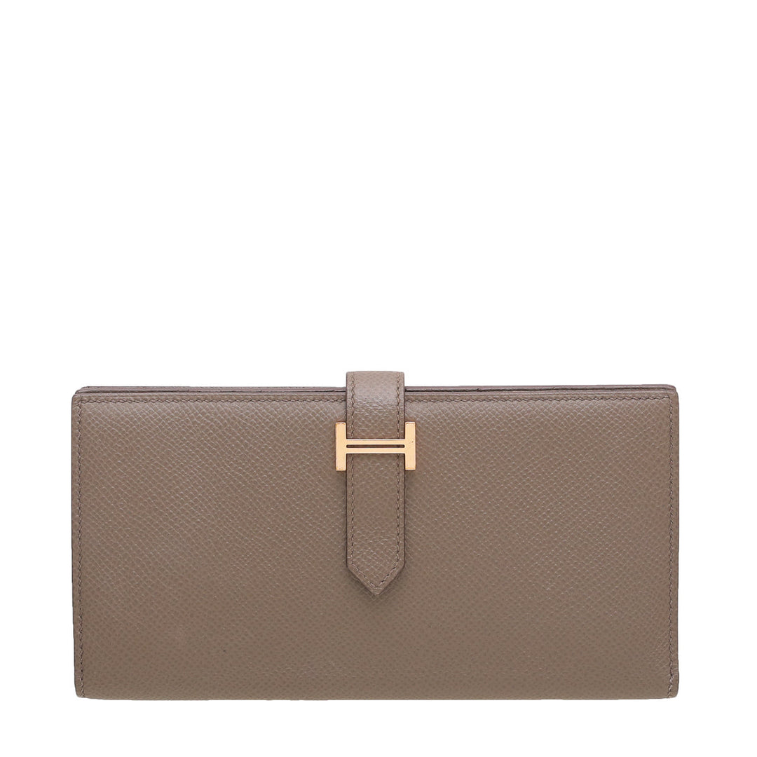 Hermes Etoupe Epsom Bearn Wallet